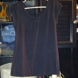 Classic Black Short Sleeve Women's Top